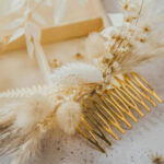 luna floral hair comb