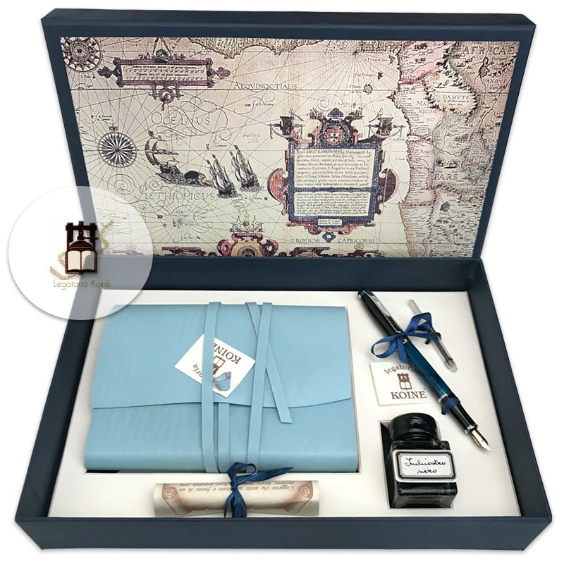 Diary and fountain pen set