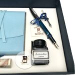 Diary and fountain pen
